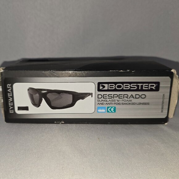 Bobster Desperado Sunglasses w/Foam and Anti-Fog Smoked Lenses, New open Box - Picture 1 of 9